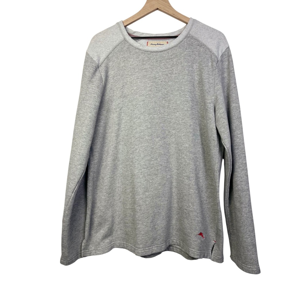Tommy Bahama Mens‎ Long Sleeve Crew Neck Sweatshirt Pullover Gray XL Extra Large
